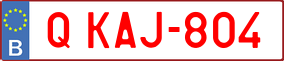 Trailer License Plate